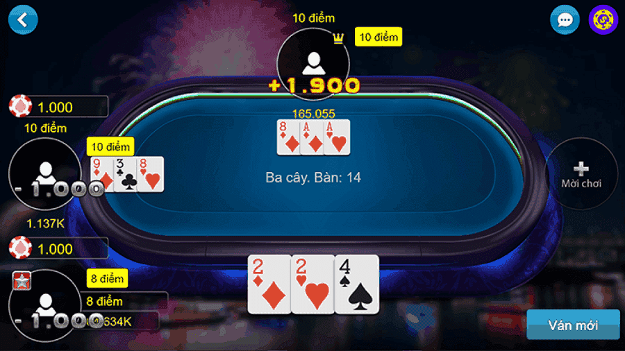 Mot so cach de ban hoa giai van den khi choi game bai Ba cay