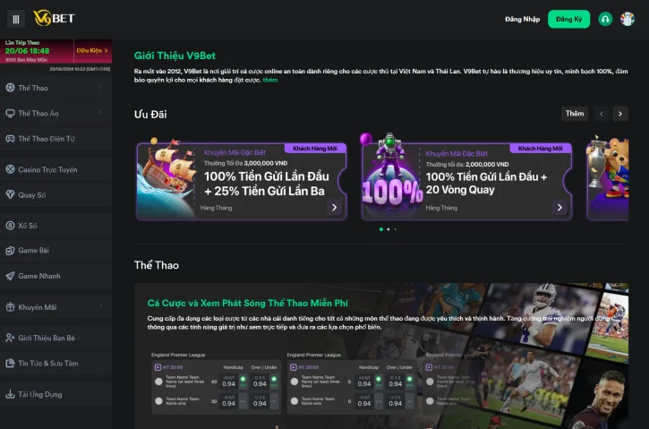 Nhà cái V9bet - Link vào mới nhất năm 2026