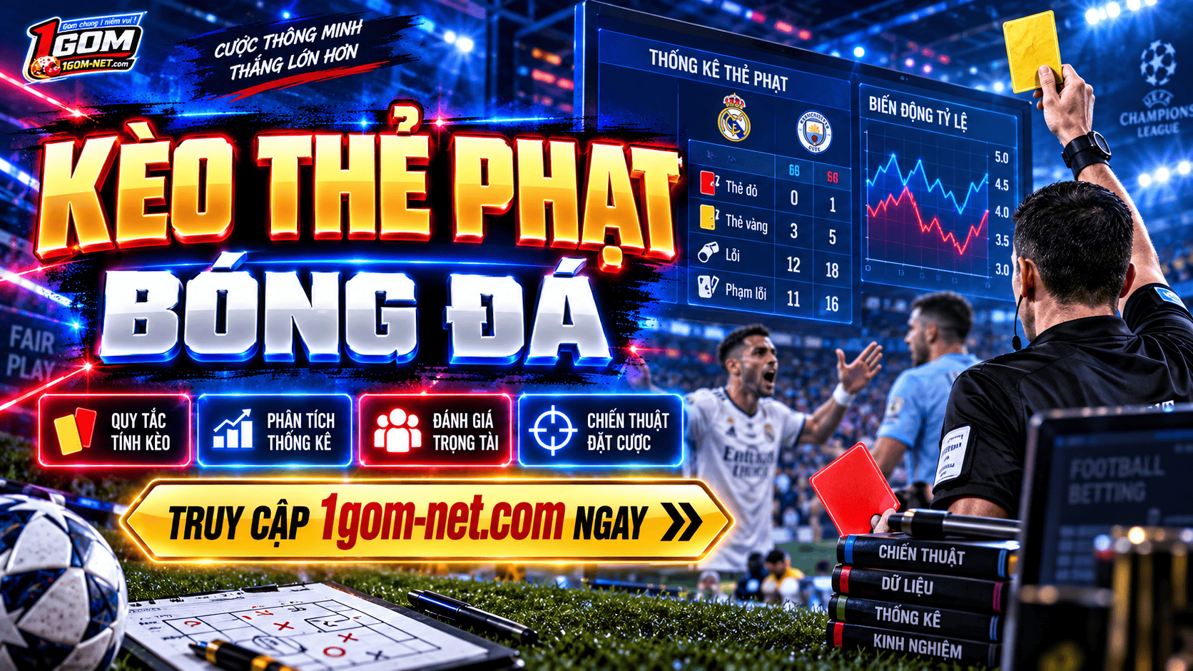 Cược thẻ phạt cung cấp đa dạng lựa chọn trong mỗi trận đấu